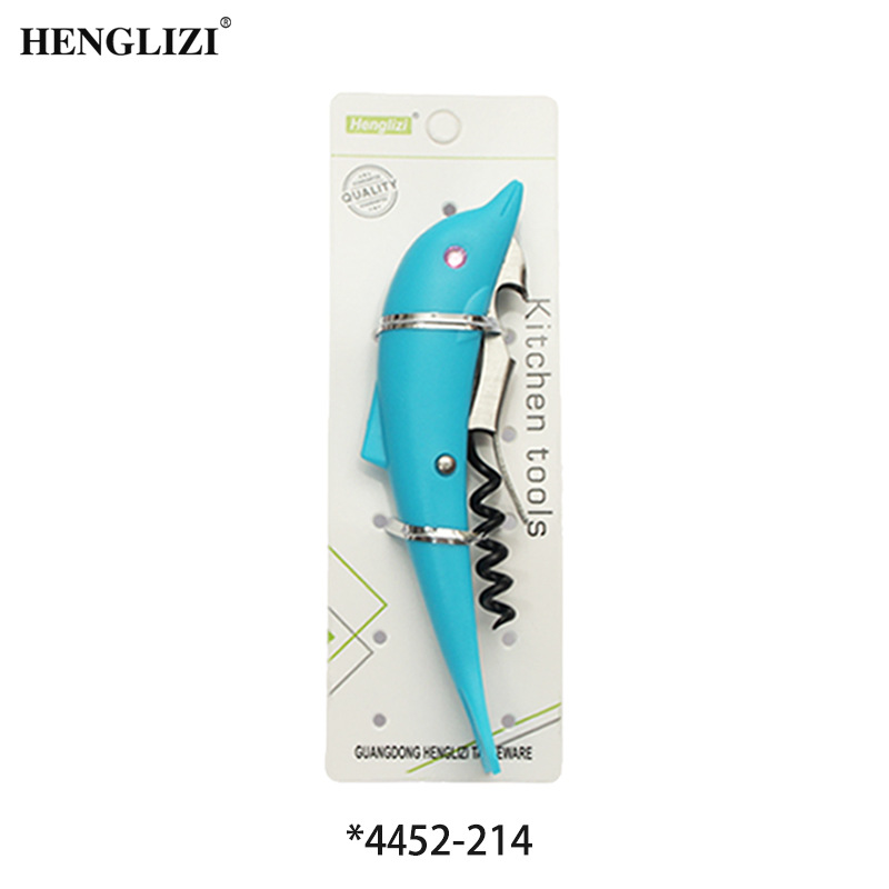 Multi-functional seahorse knife bottle opener, stainless steel bottle opener, wine knife, beer, wine and red wine opener, creative style bottle opener and can opener details Picture