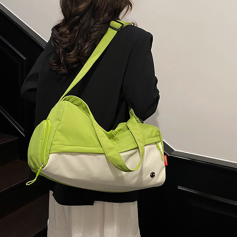 跨境韩版包包女2025新款防水尼龙包时尚新月包百搭轻便斜跨包