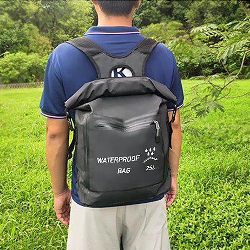 Outdoor Waterproof Bag Swimming River Rafting Snorkeling Beach Bag Hiking Backpack Convenient Pvc Waterproof Backpack