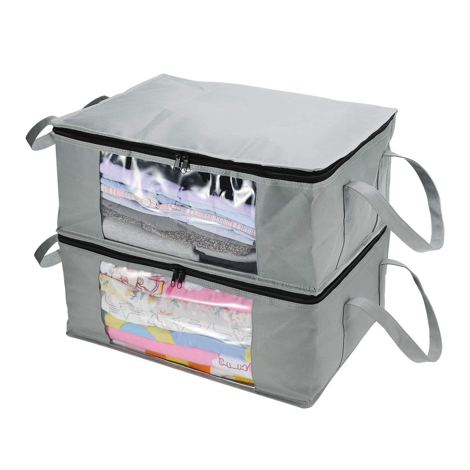 Amazon thickened non-woven fabric quilt storage bag, packing bag, moving storage bag, foldable cotton quilt storage bag Specification image