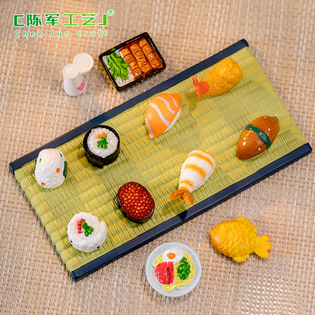 Micro-landscape creative simulation of Japanese cuisine, food play dollhouse, diy decorative accessories, miniature mini ornaments details Picture