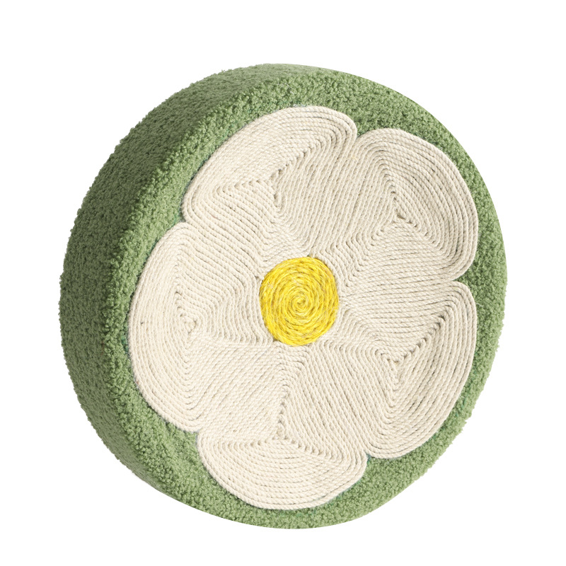 Circular bowl-shaped cat scratch board, cat bed, sword hemp rope, non-shedding, compass fabric cat bed, scratch-resistant and sharp-scratching cat toys wholesale Item Picture