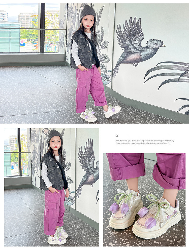 女童低帮板鞋软底儿童运动鞋春秋季新款女孩公主鞋轻便防滑跑步鞋详情15