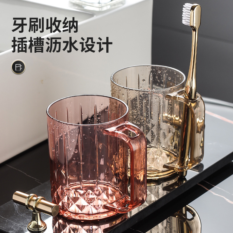 Wholesale of high-end household toothbrush cups with high appearance standards, couple washing cups, and creative toothbrush cups for student dormitories Application Scenario