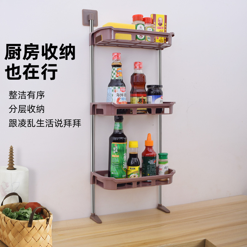 Non-perforated toilet rack, toilet seat storage rack, wall-mounted bathroom, toilet water tank, multi-layer rack Application Scenario