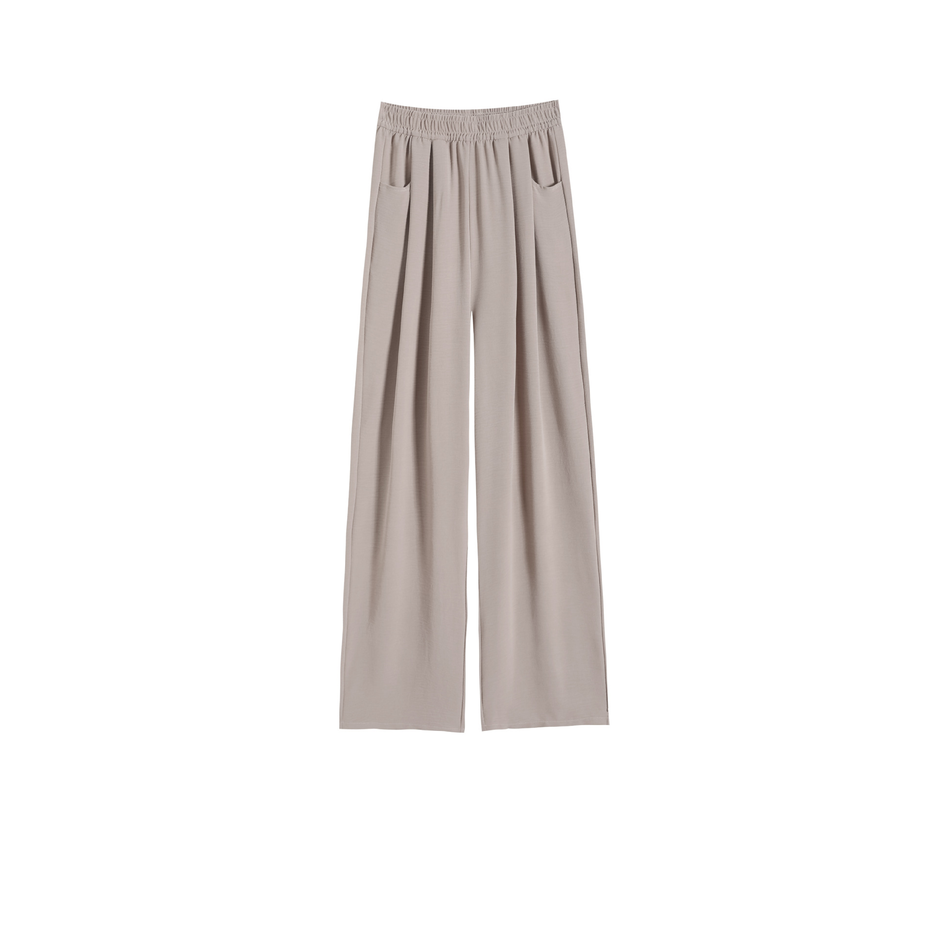 The 2024 new style of ice silk wide-leg pants for women: high-waisted, loose-fitting, casual summer, thin texture, laid-back style Yamamoto pants Specification image