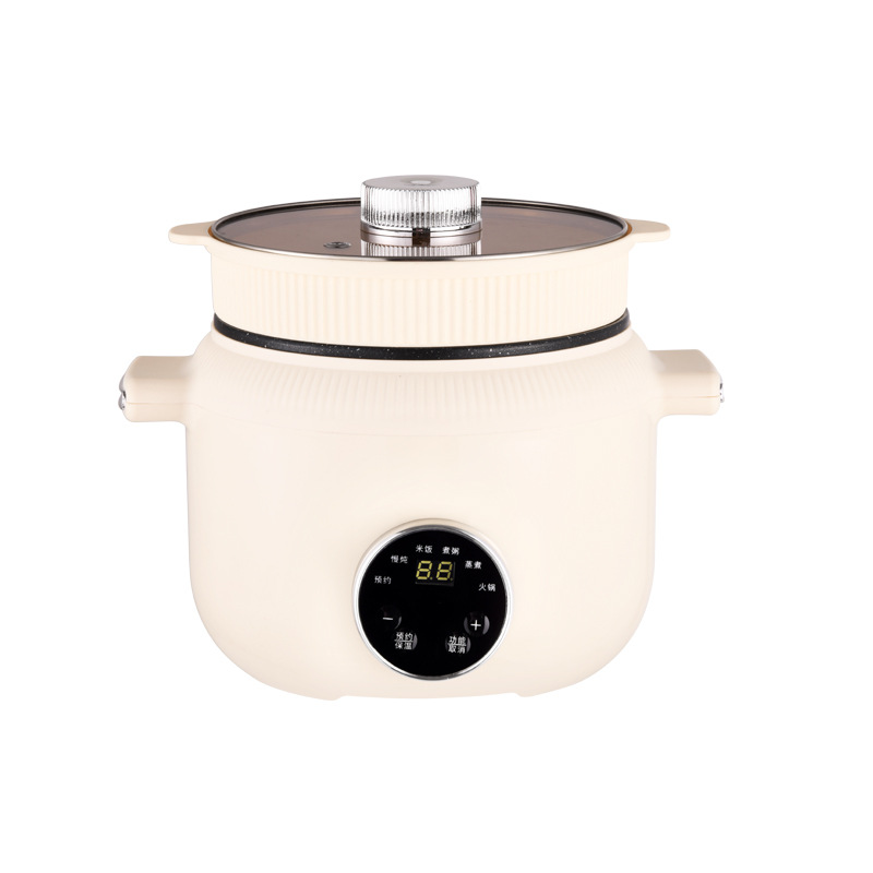 电陶锅/电饭锅蒸煮锅/电热锅/电火锅/美的电锅白底实物图