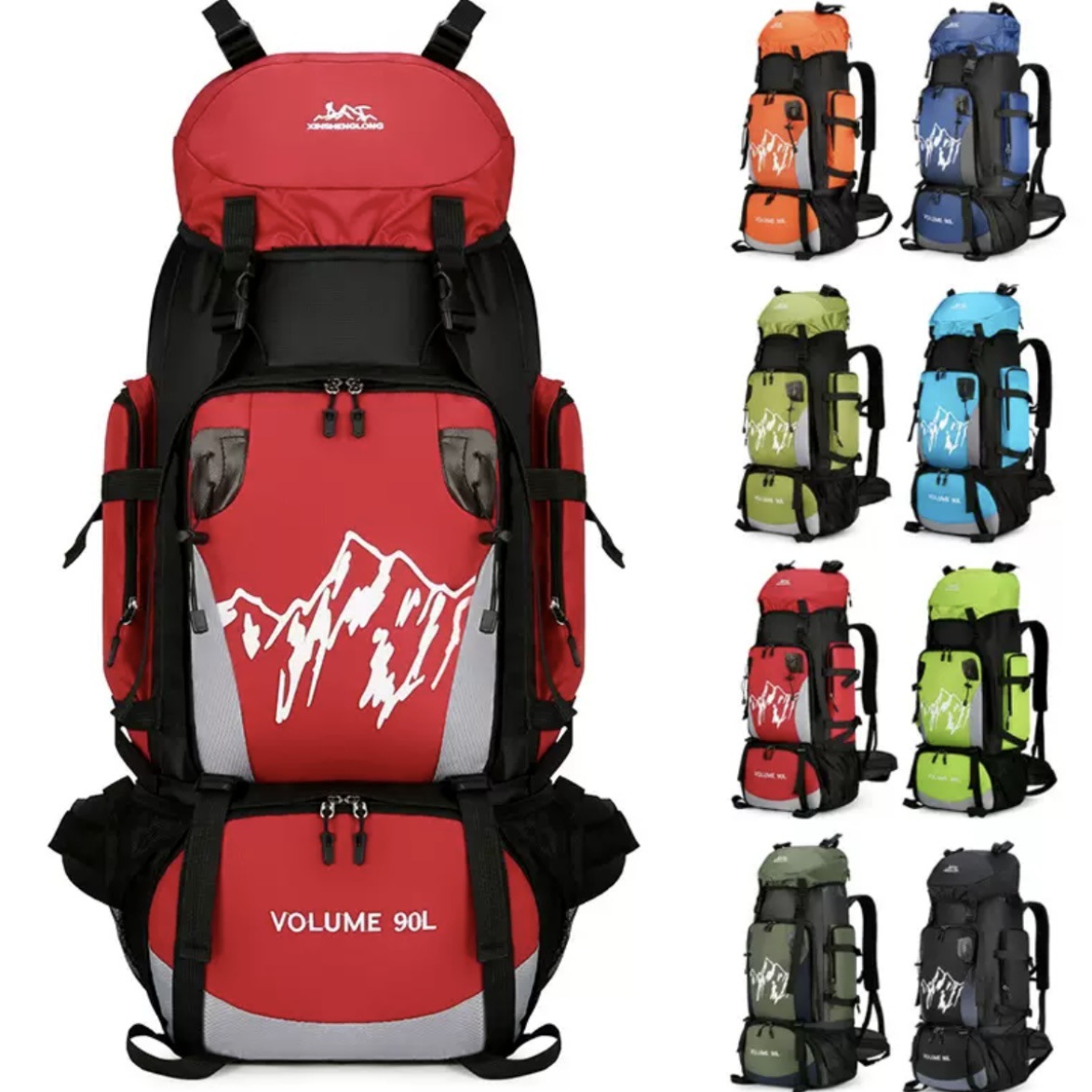 外贸新款登山包男时尚露营穿越运动包户外徒步运动双肩包旅行背包