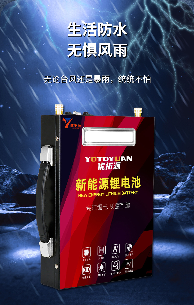 Wholesale of portable outdoor large-capacity 12V lithium battery ternary polymer mobile power banks, electrical and electronic batteries pic 11