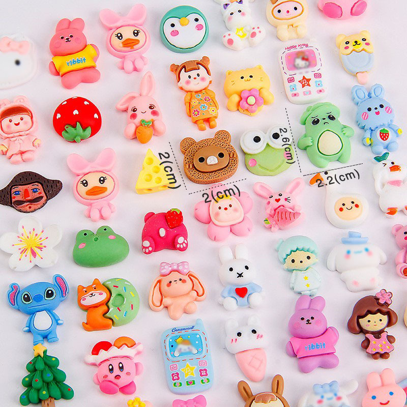Diy Cream Glue Accessories Big Mixed Fu Bag Mobile Phone Case Pencil Case Manual Material Package Resin Accessories Wholesale Application Scenario