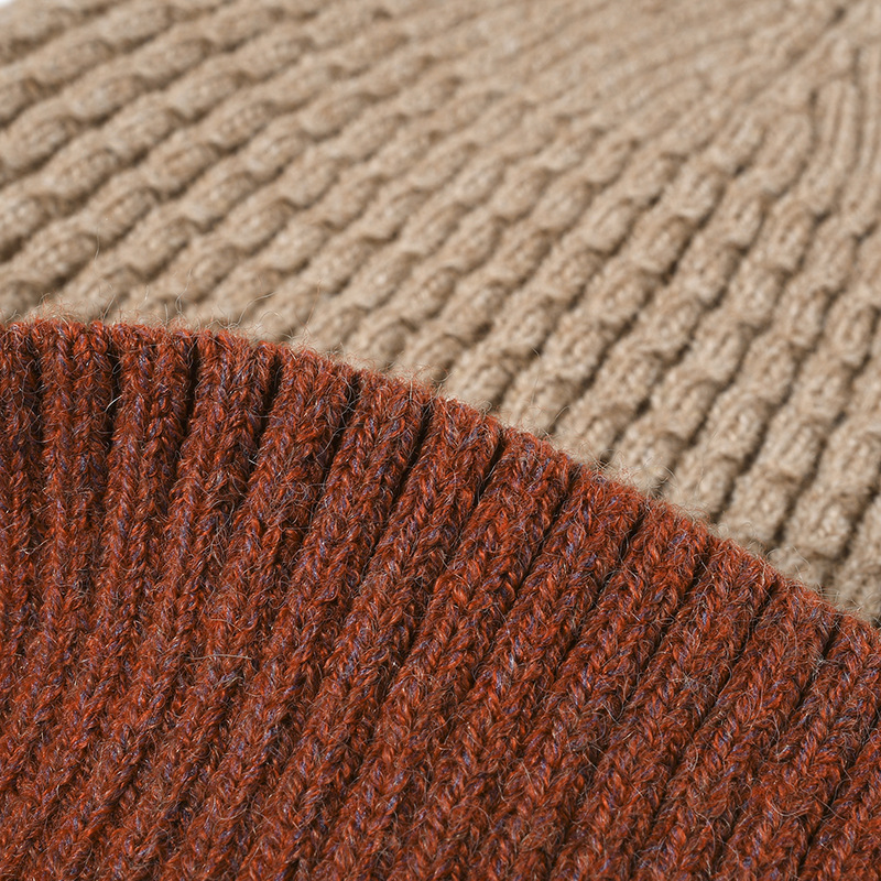Close-up of textured knit patterns in geometric and nordic designs