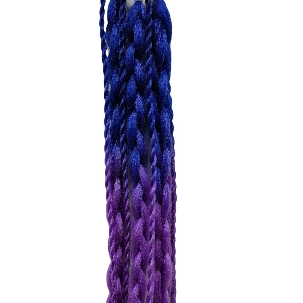 泡泡染/儿童马尾辫假发白底实物图