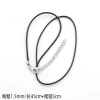 Wholesale necklace DIY pendant leather rope, black necklace rope, necklace leather rope accessories, 2.0mm thick wax rope from the manufacturer Item Picture
