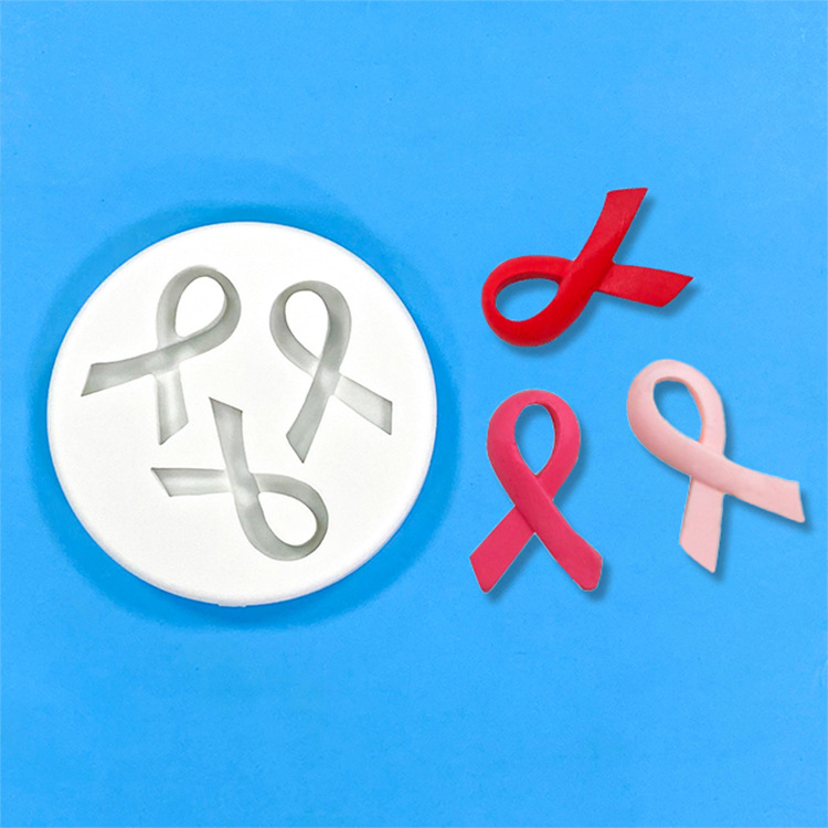 Ribbon Knot Cake Decoration Chocolate Baking Diy Silicone Mold Bow Cookie Homemade Fondant Mold details Picture