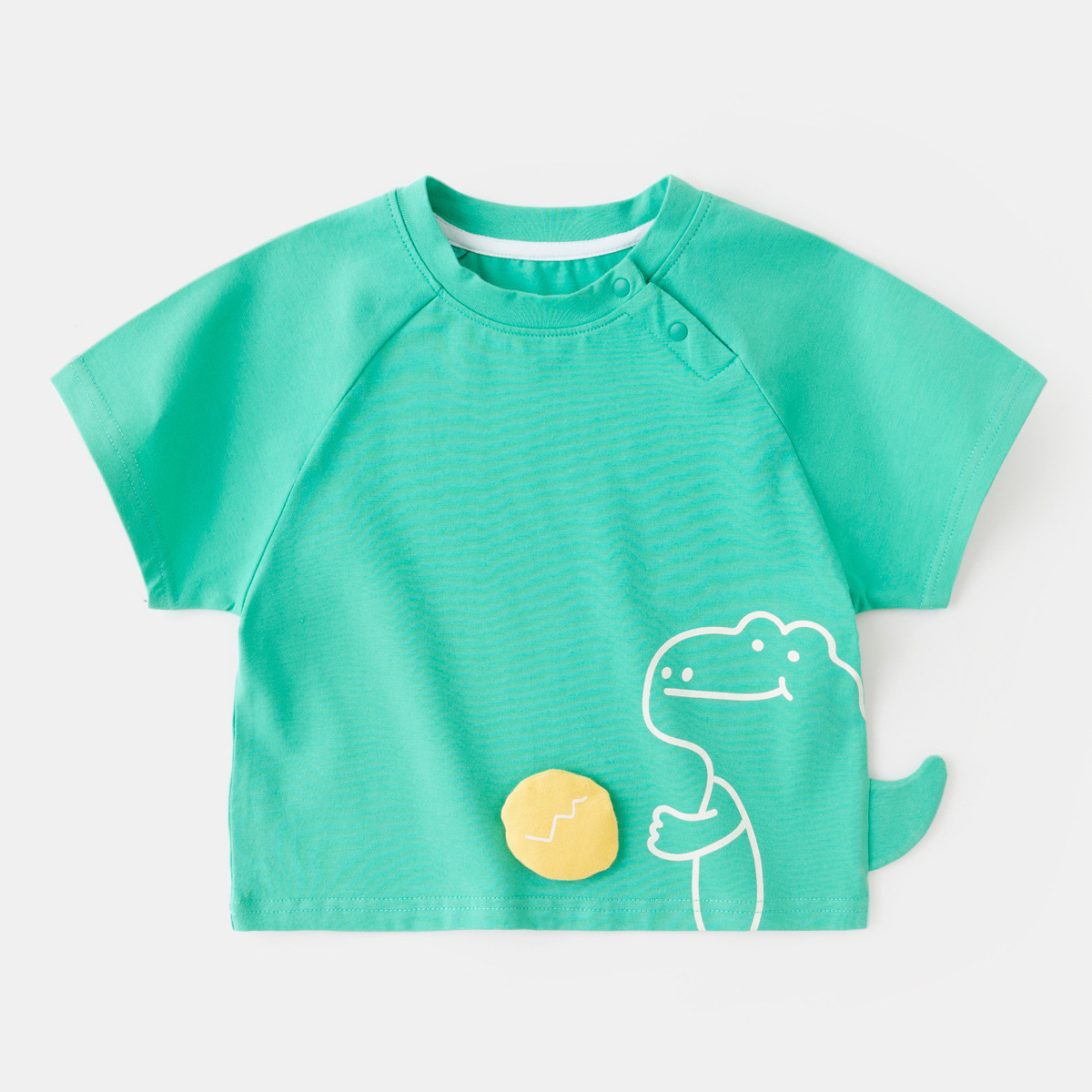 童装男童短袖韩版/童装半袖/纯棉短袖/童装女童短袖韩版/儿童衣服白底实物图