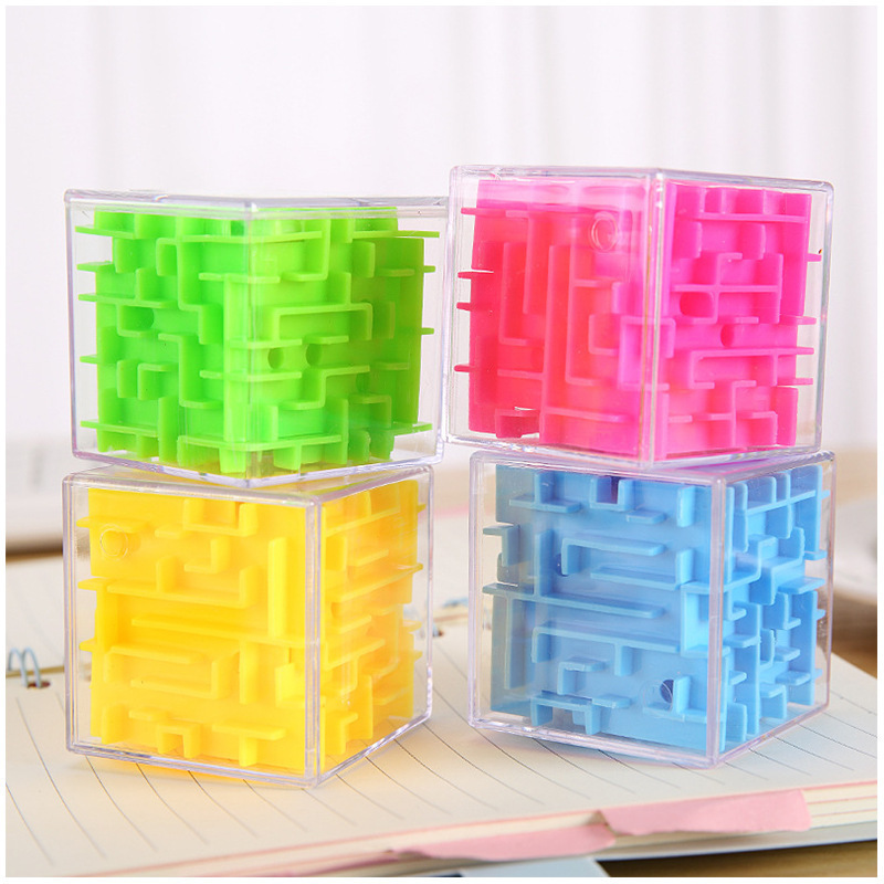 4.5 Six-sided Rubik's Cube Cube Children's intelligence maze toy Transparent walking ball D Three-dimensional Maze Rubik's Cube Ball in stock wholesale Specification image