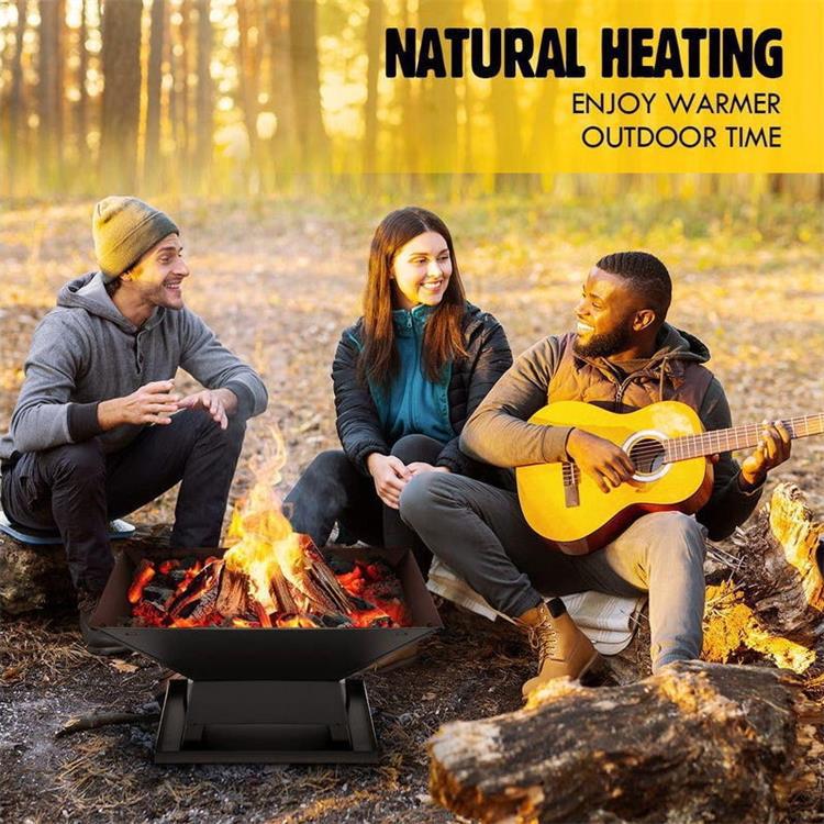 Export charcoal square high temperature outdoor heating furnace courtyard BBQ barbecue hearth wood stove Application Scenario