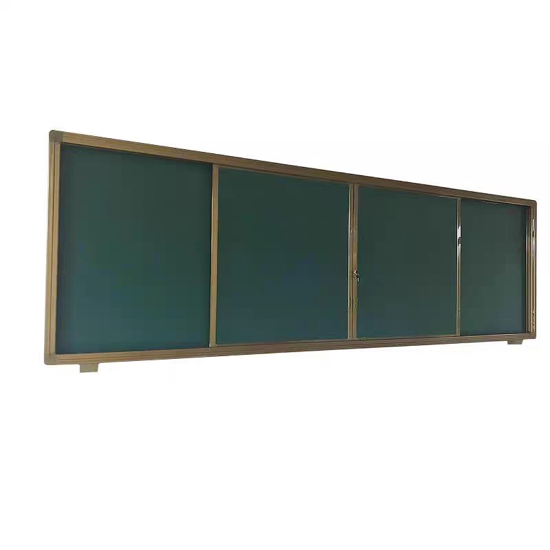 批发多媒体组合推拉黑板学校办公教学培训绿板磁性教室白板书写板白底实物图