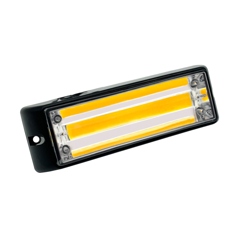 汽车LED侧边灯COB货车卡车中网格栅爆闪警示灯12-24V频闪侧边灯