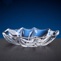 轻奢创意水晶玻璃果斗异形风帆水果盘现代客厅果碗家居装饰糖果盘