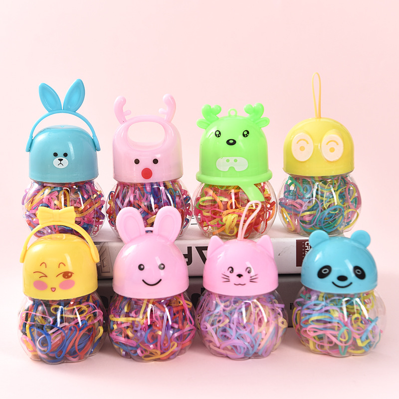 女童发圈彩色编发皮筋宝宝儿童发绳发圈一次性橡皮筋发饰批发图