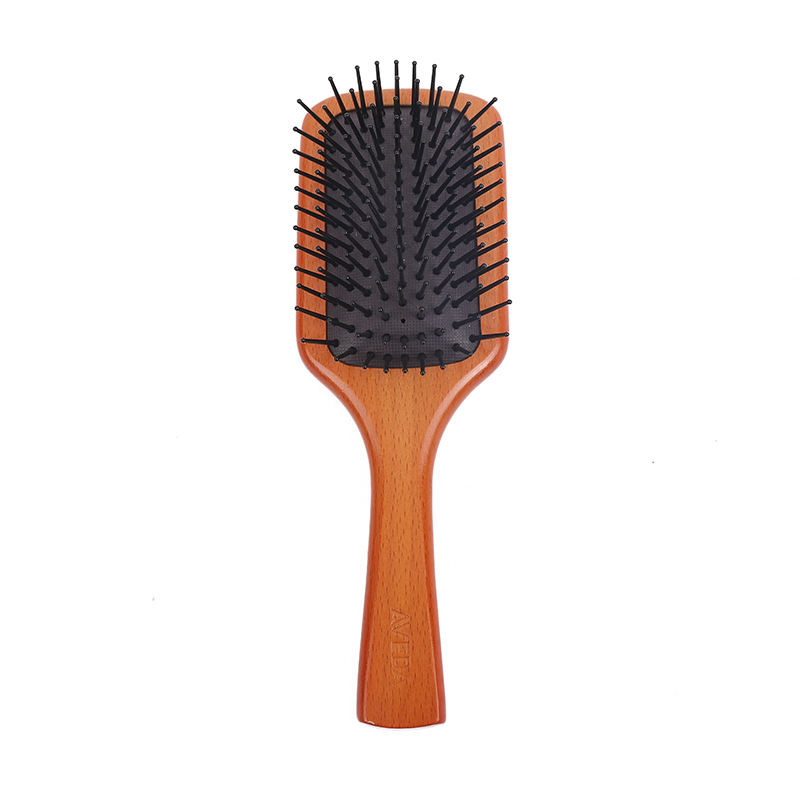 Simple New Home With Beech Hair Massage Comb Memory Elastic Comb Teeth And Electrostatic Dual Purpose Comb Item Picture