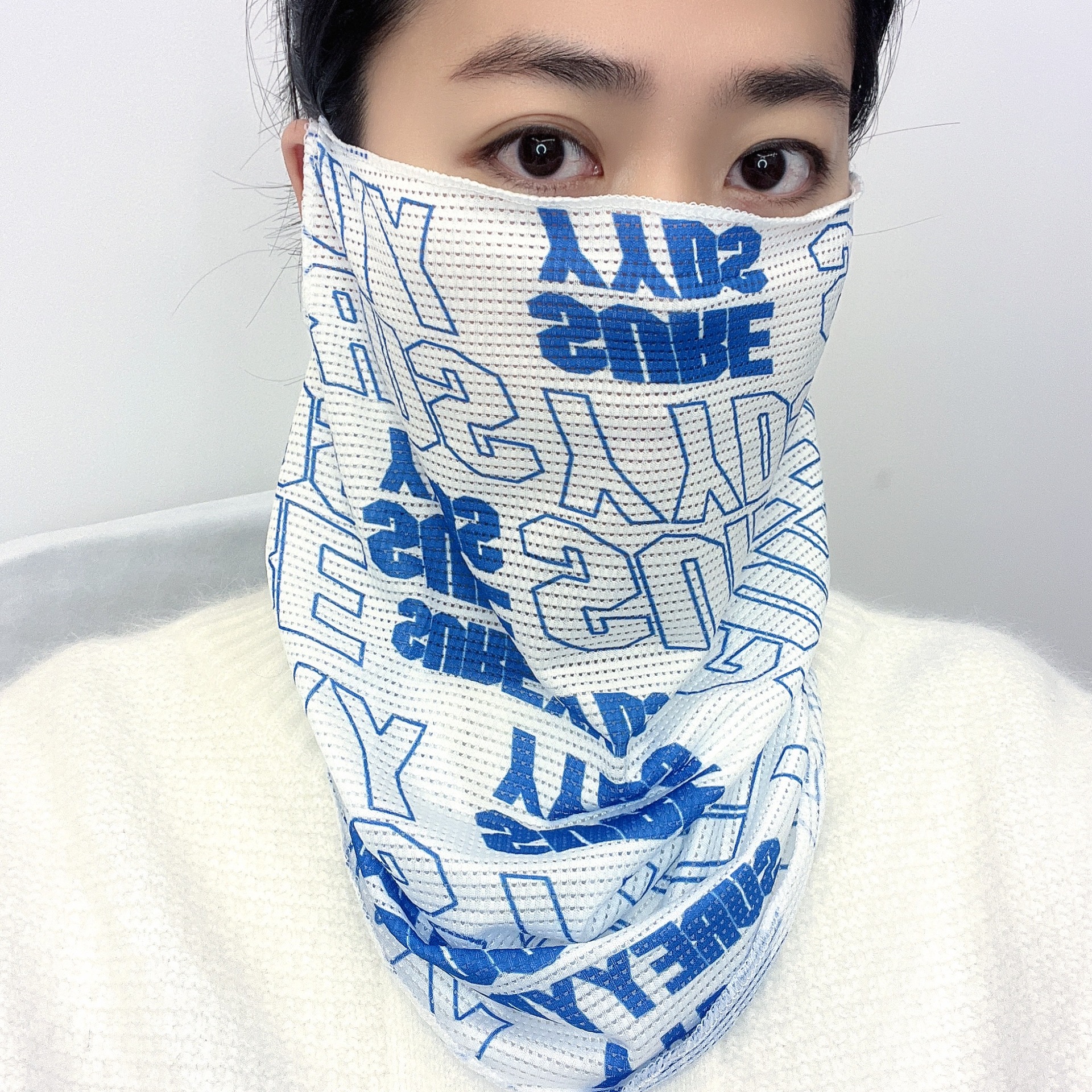Sun protection face mask for men, summer sun protection and eye protection corner, cycling and fishing face cover for men, travel neck protection and sun protection shawl Specification image