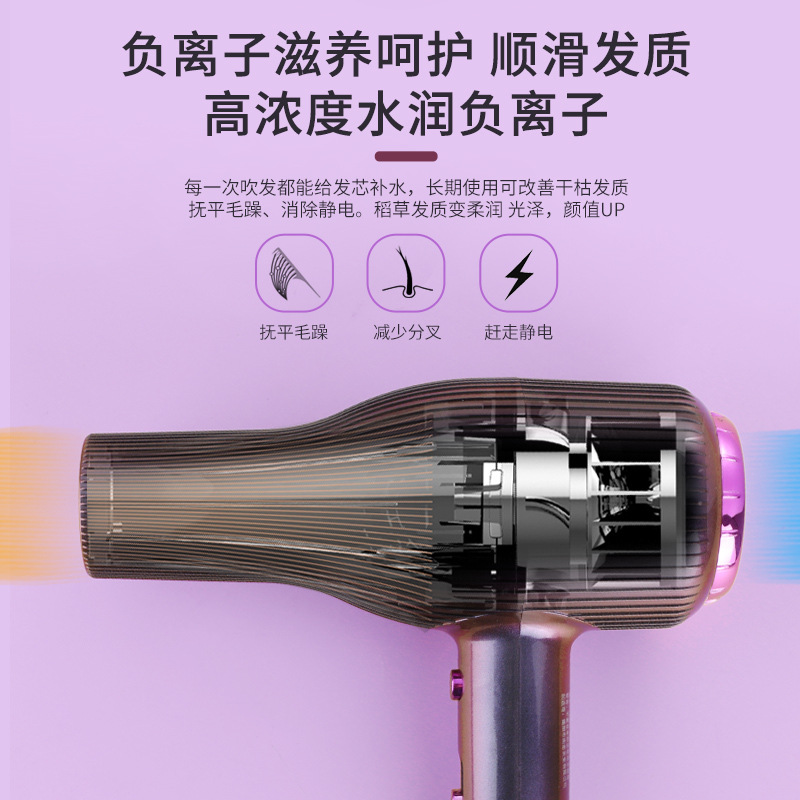万菲水润负离子吹风机发廊家用宿舍大功率电吹风大风力冷热风风筒详情图3