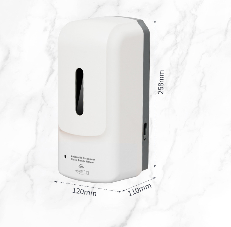 新品酒店挂壁式感应皂液器  自动泡沫电动智能给液器自动洗手液机详情15