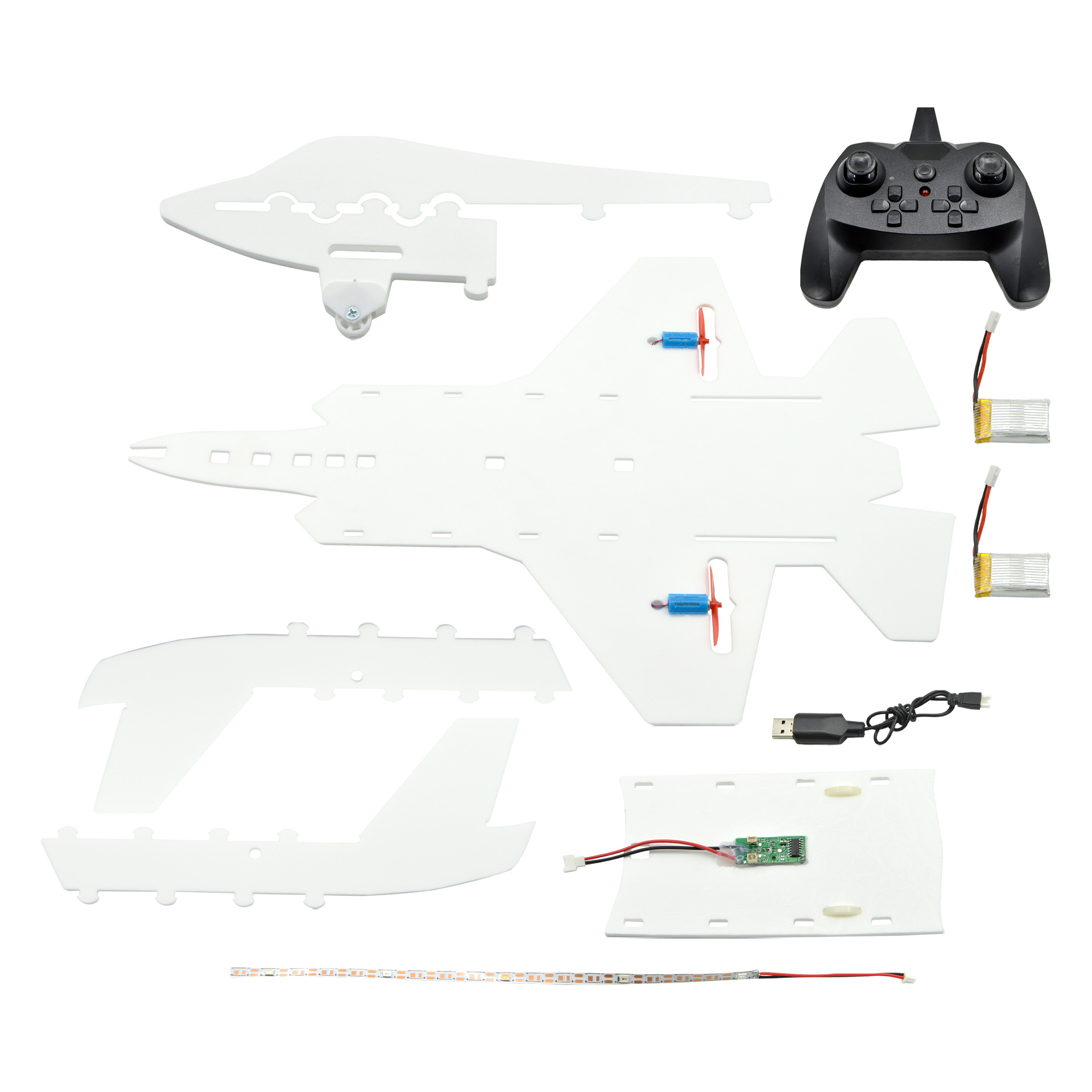 Hangda Education f35 Differential Remote Control Fighter Jet, Differential aircraft student competition, Remote Control aircraft DIY Application Scenario