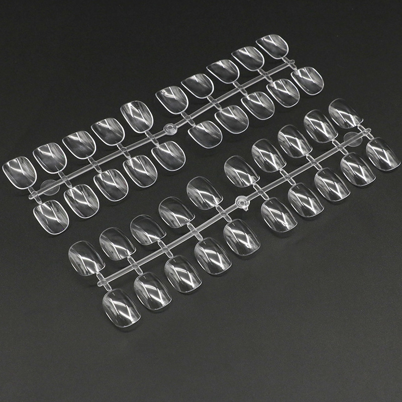 The original manufacturer's new 200-piece set of Japanese-style short square and round transparent natural-color armor plates specially designed for practice board making details Picture