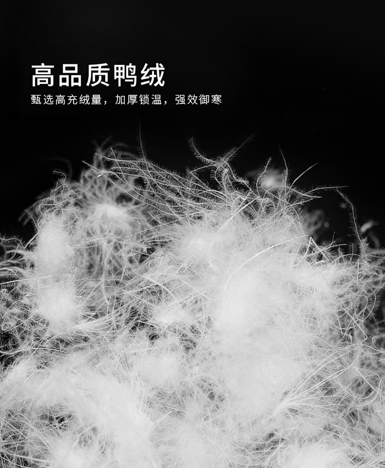 The new hooded down jacket for men in winter is warm and thick. The white duck down casual business jacket for middle-aged dads is trendy pic 3