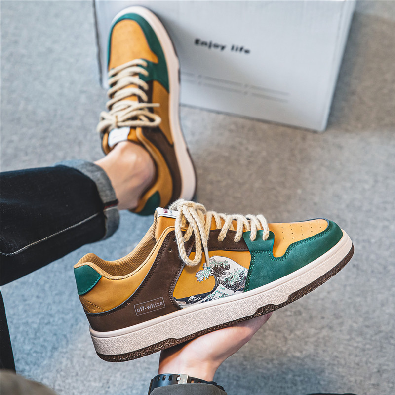 Men's Shoes 2022 Autumn New Breathable German Training Board Shoes Small Port Style All Fashion Sports Shoes Fashion Casual Shoes Specification drawing