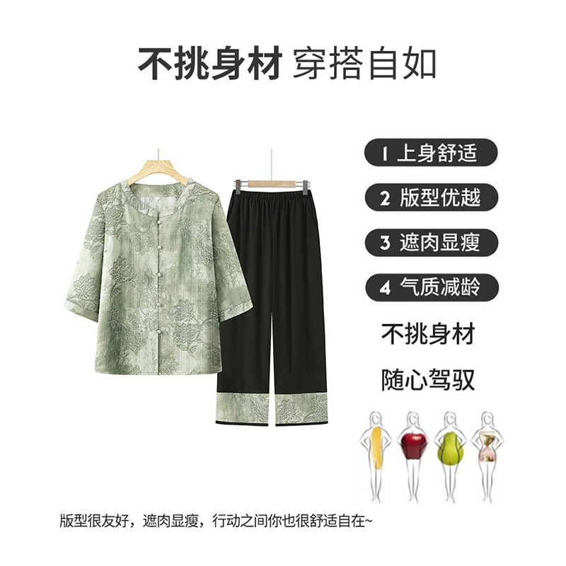 中老年女装实物图
