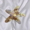 Yumi Accessories: High-quality, flowing starfish claw clip, diamond-encrusted, shiny and fresh medium-sized shark clip, back head hair accessory details Picture