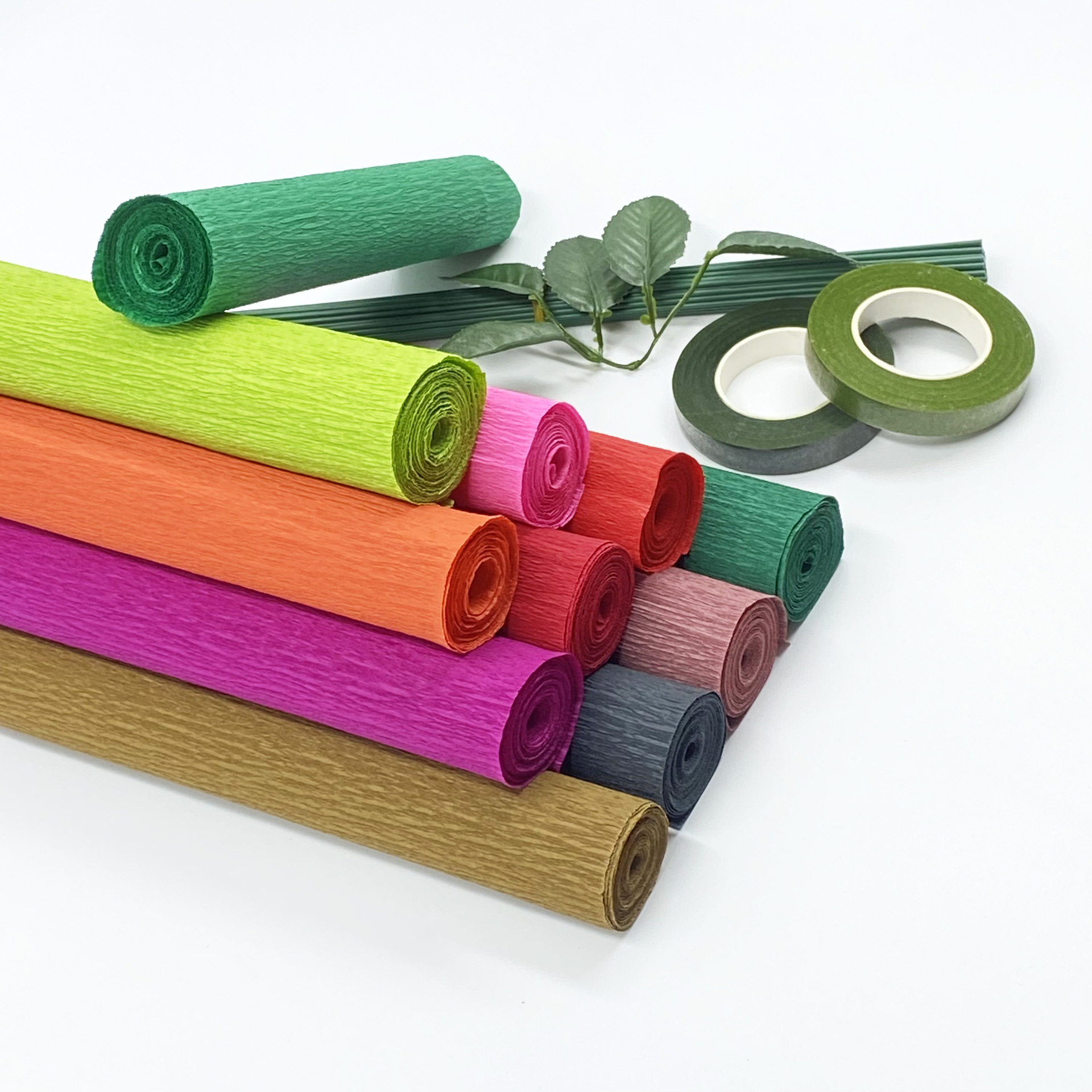 Factory Stock Amazon Crepepaper Rose Crepepaper Set Special 25*250 Crepepaper