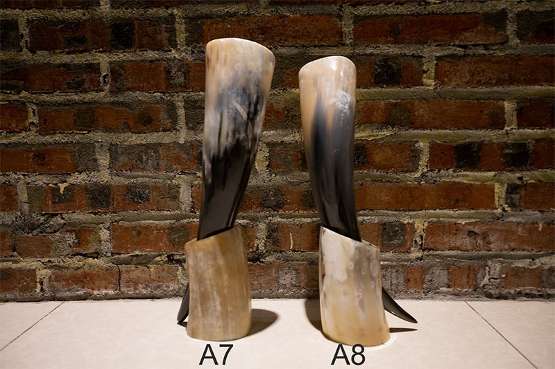 Horn beer mug, water cup decoration, long horn cup, European and American beer mug Specification image