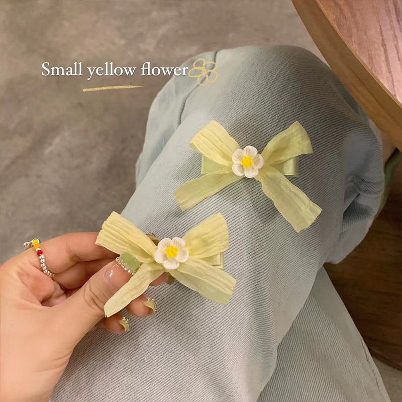 Summer Super Fairy Bow Hairpin Design Sense Niche Small Hairpin Edge Clip Back Side Headdress Clip Hairpin Hair Accessories details Picture
