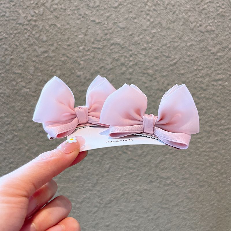 Shop Created By 2023 Three-Dimensional Bow Hair Clip Children's High-End Hair Clip Girls Snow Gauze Hair Accessories Baby Clip details Picture