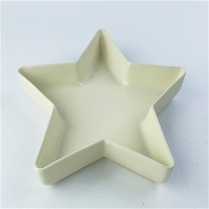 Factory ceramic three-compartment plates, household condiments and dipping sauces, small dish and snack compartments, Korean barbecue two-compartment colorful small plates Application Scenario