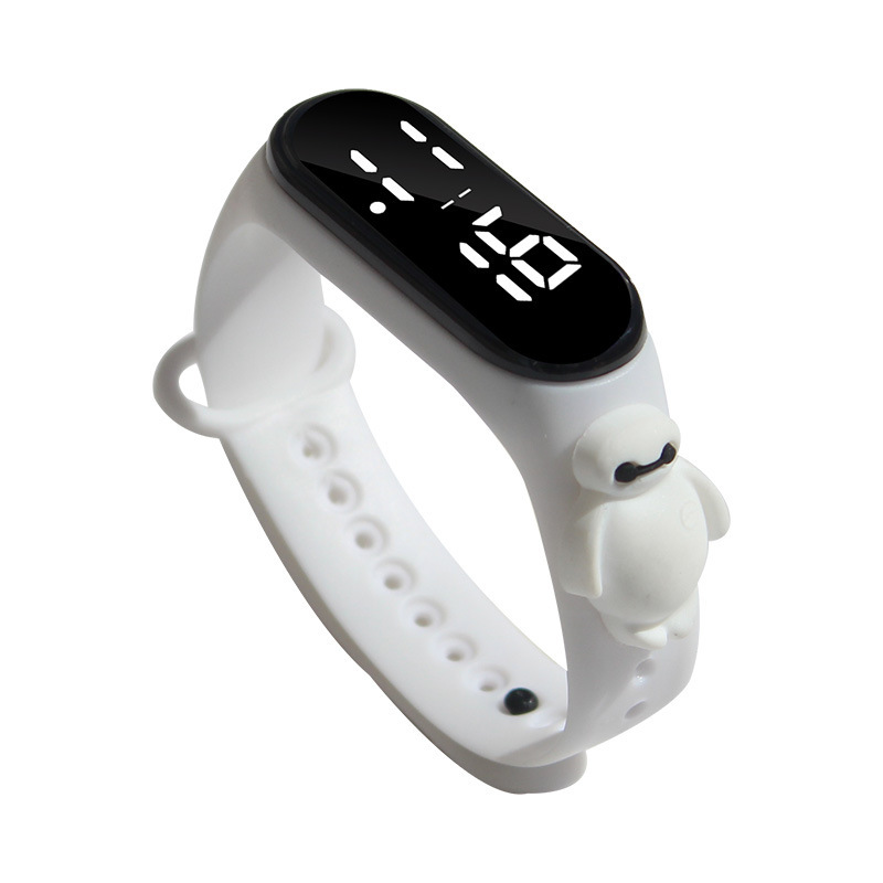 Foreign trade Douyin B3 waterproof children's doll Cartoon for primary school boys and girls sports touch screen LED electronic wristband watch Item Picture