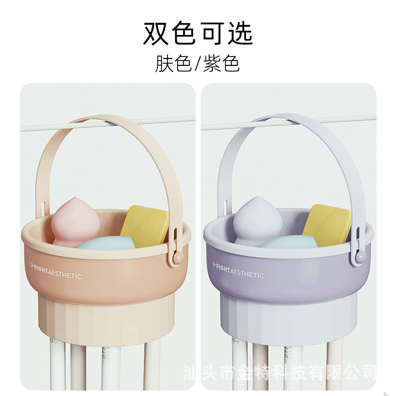 Producto alimenticio silicona plegable maquillaje cepillo limpiador herramienta de maquillaje de belleza puff beauty wash de huevo cuenco no daña las cerdas details Picture