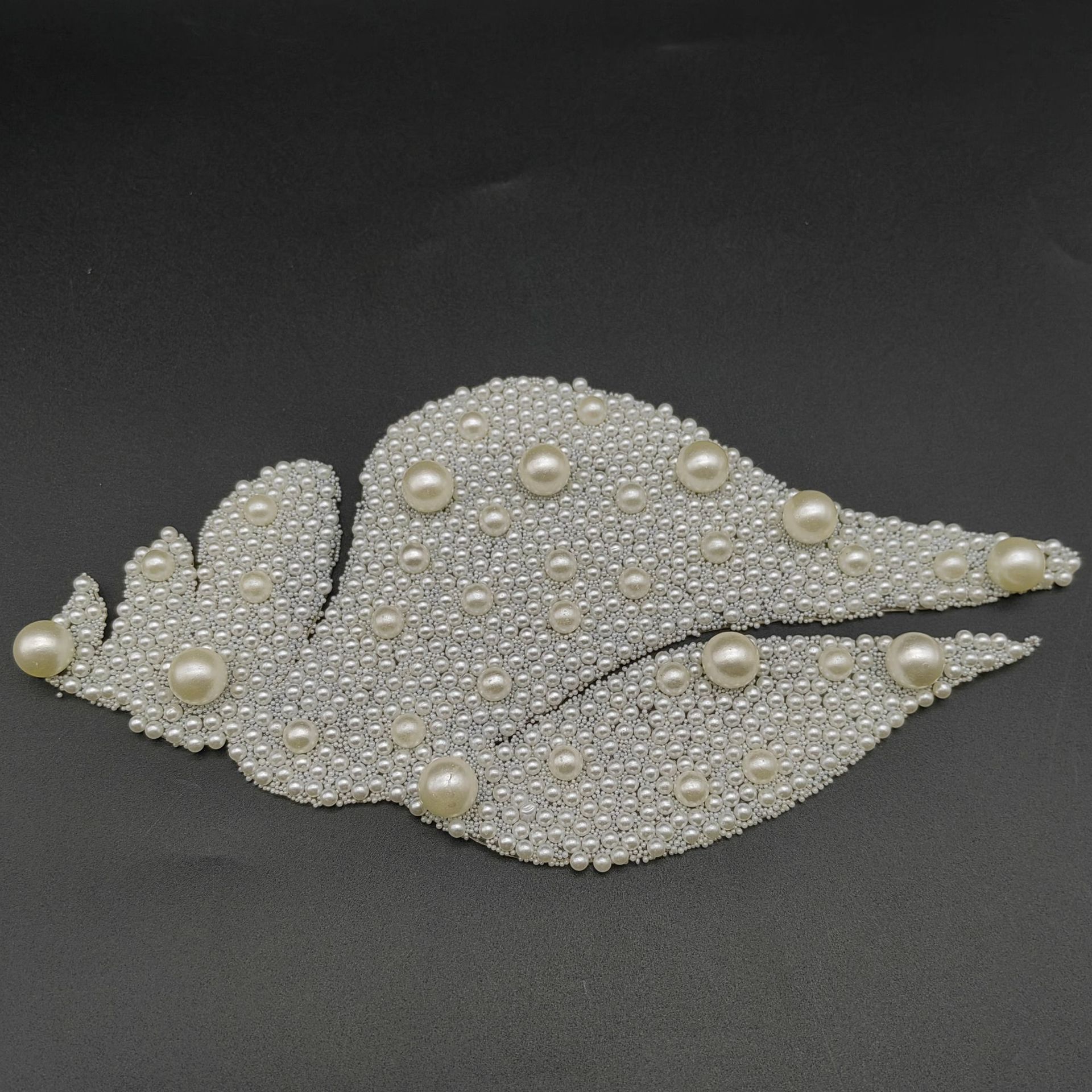 厂家直销珍珠烫胶饰品配件海螺珊瑚图案可多款配饰服装包包装饰贴详情图4