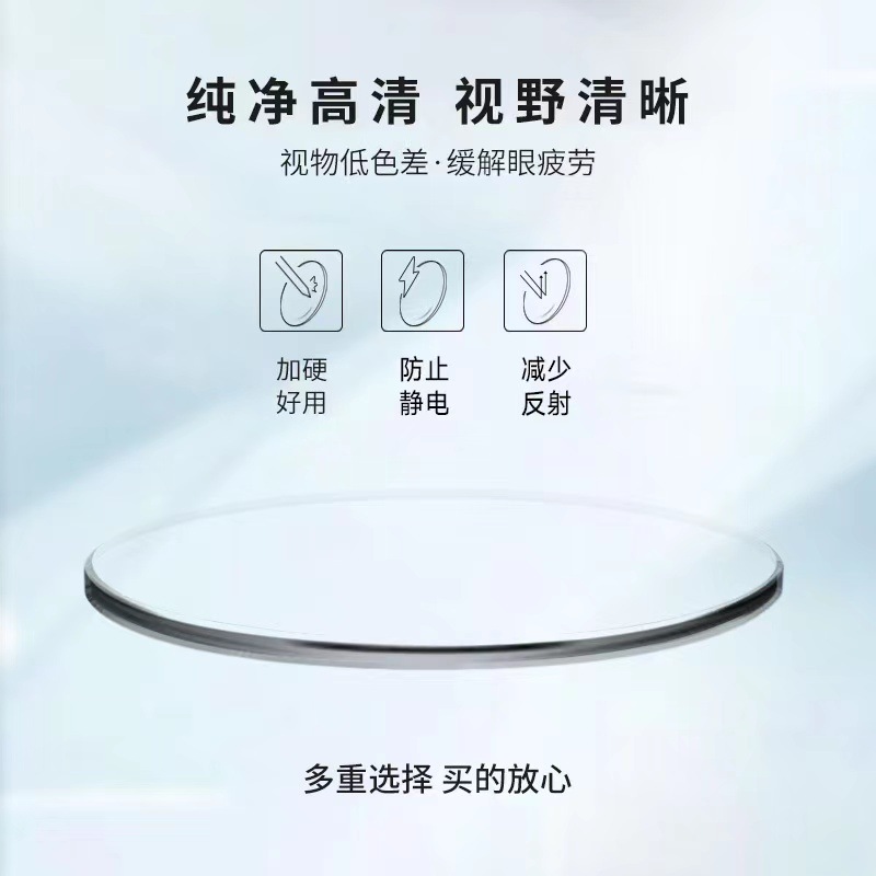 Blue light lenses are specially designed for high-definition, 0-degree anti-blue light and anti-radiation aspheric resin lenses for computers, mobile phones and fatigue resistance details Picture