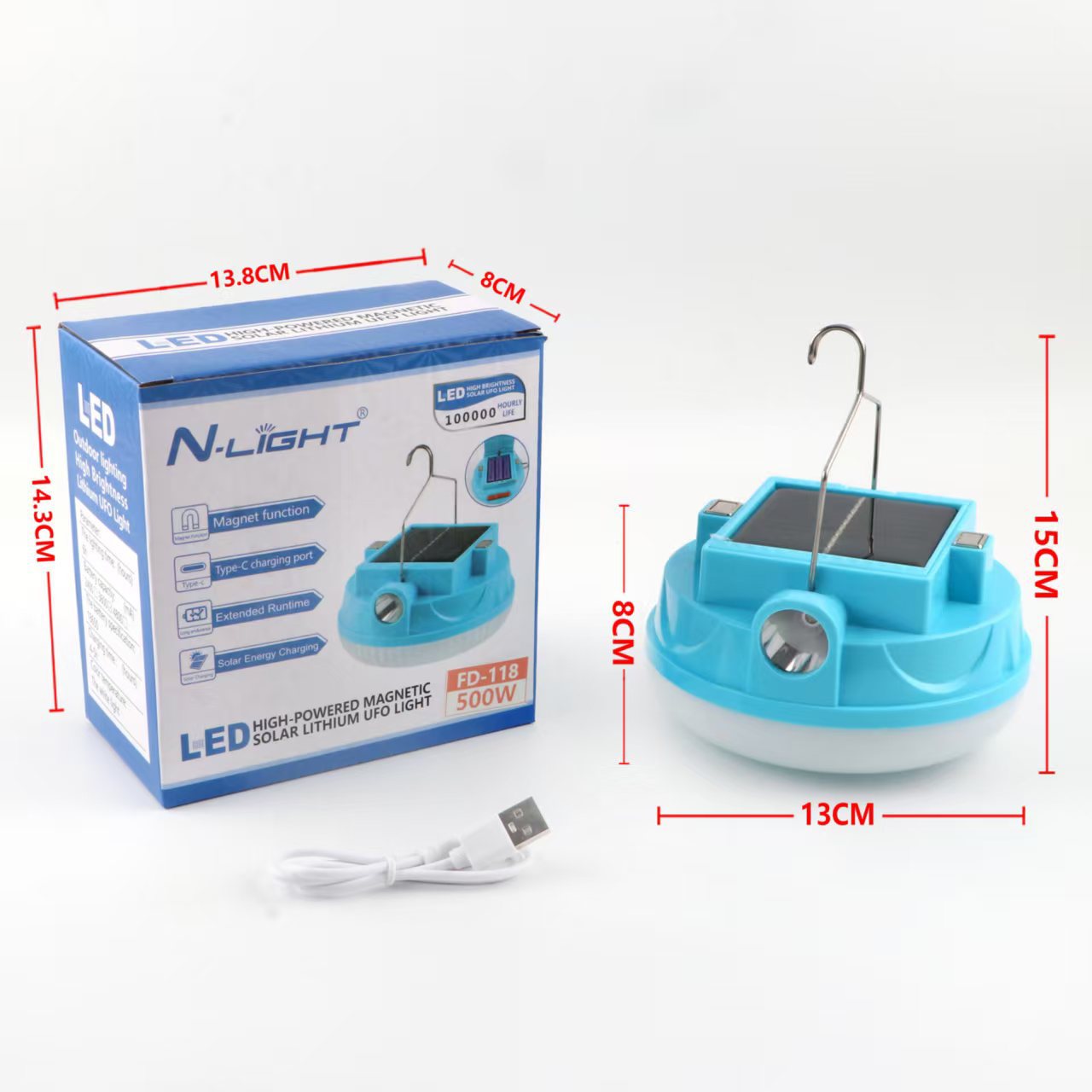 The battery of the solar led bulb lamp is detachable. The emergency camping lamp for night market stalls is portable and rechargeable with long battery life pic 5