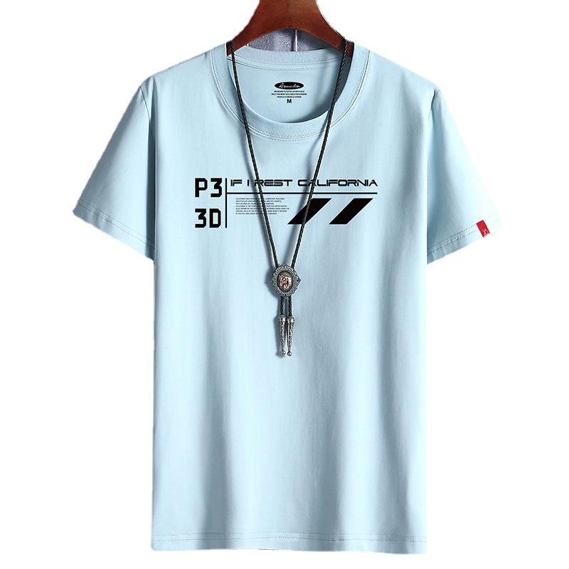 2024 new summer men's short-sleeved T-shirt top, cotton half-sleeved base layer, men's T-shirt consignment wholesale Application Scenario