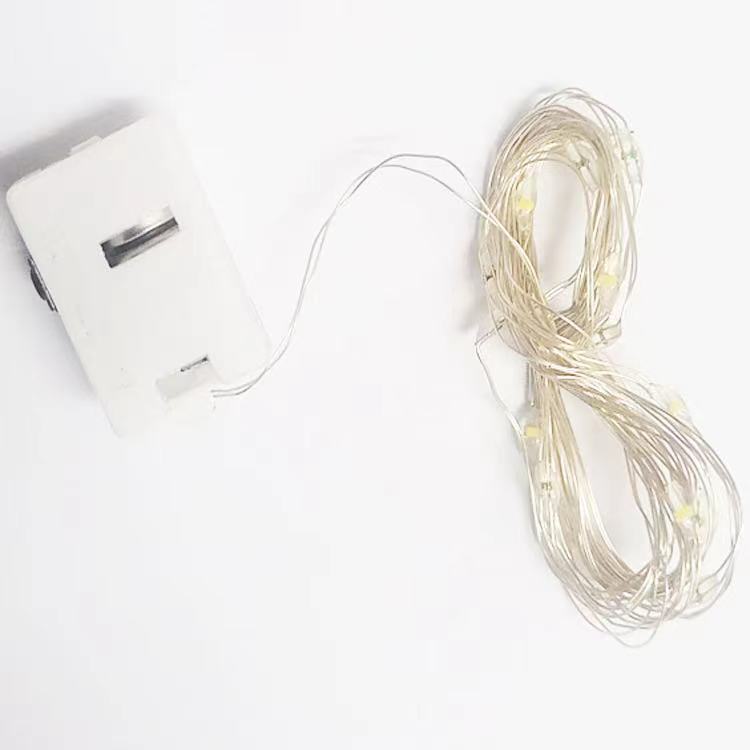 Copper wire light string light strips, flower cake gift box light strings, decorative light strings, three-level flashing colored lights, star led lights Item Picture