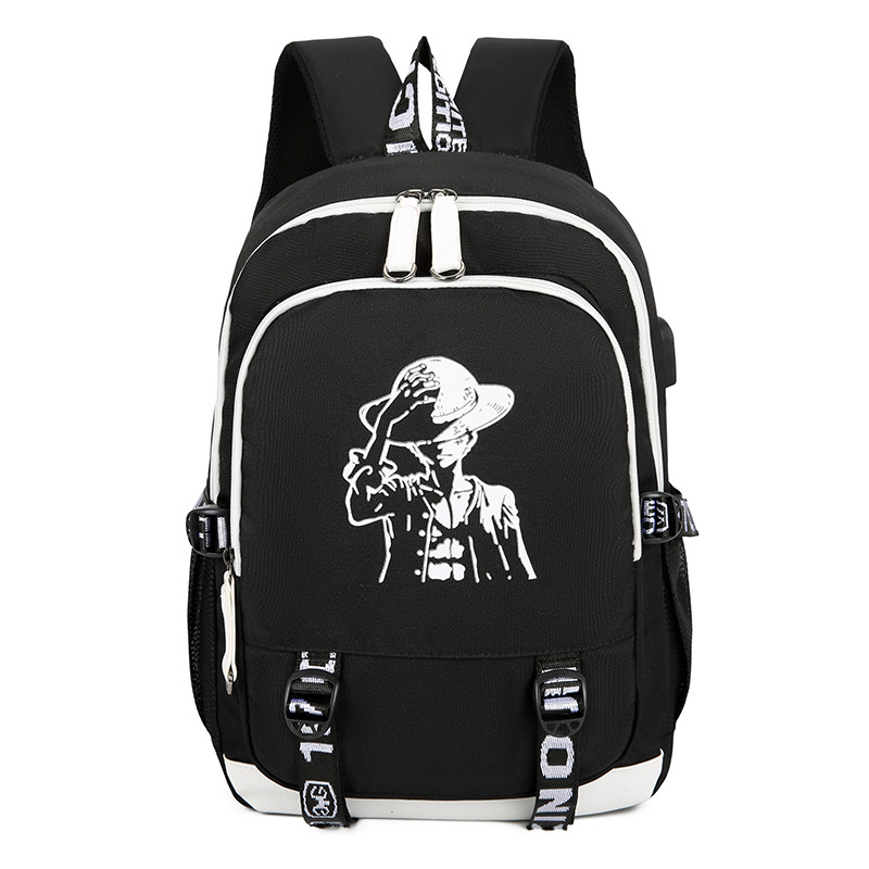 Oxford cloth backpack for boys, primary school students, girls, water-resistant backpack, large-capacity USB charging backpack for junior high school students Item Picture