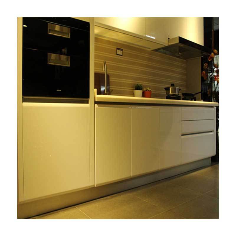 北京欧式全屋定制实木橱柜 烤漆开放式厨房整体厨房定做样板间白底实物图