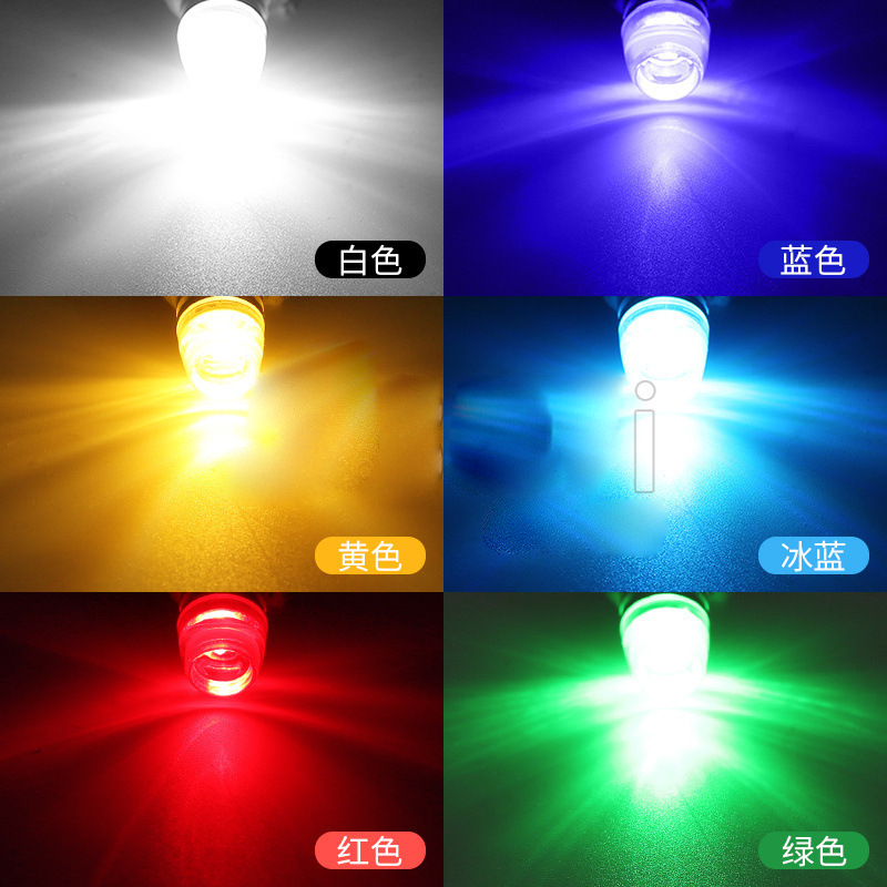 Automobile T10 led width indicator light, concave lens diffused light, license plate light, car small light, ceramic width indicator light, universal light details Picture